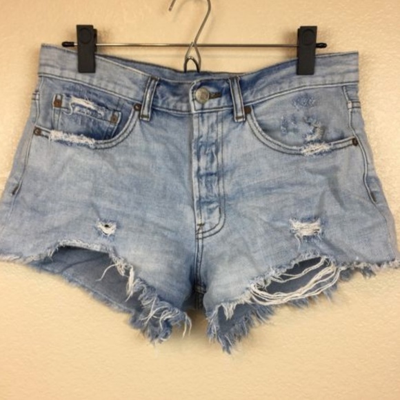 BDG Pants - BDG Women's Distressed Shorts Jean Denim Frayed 28